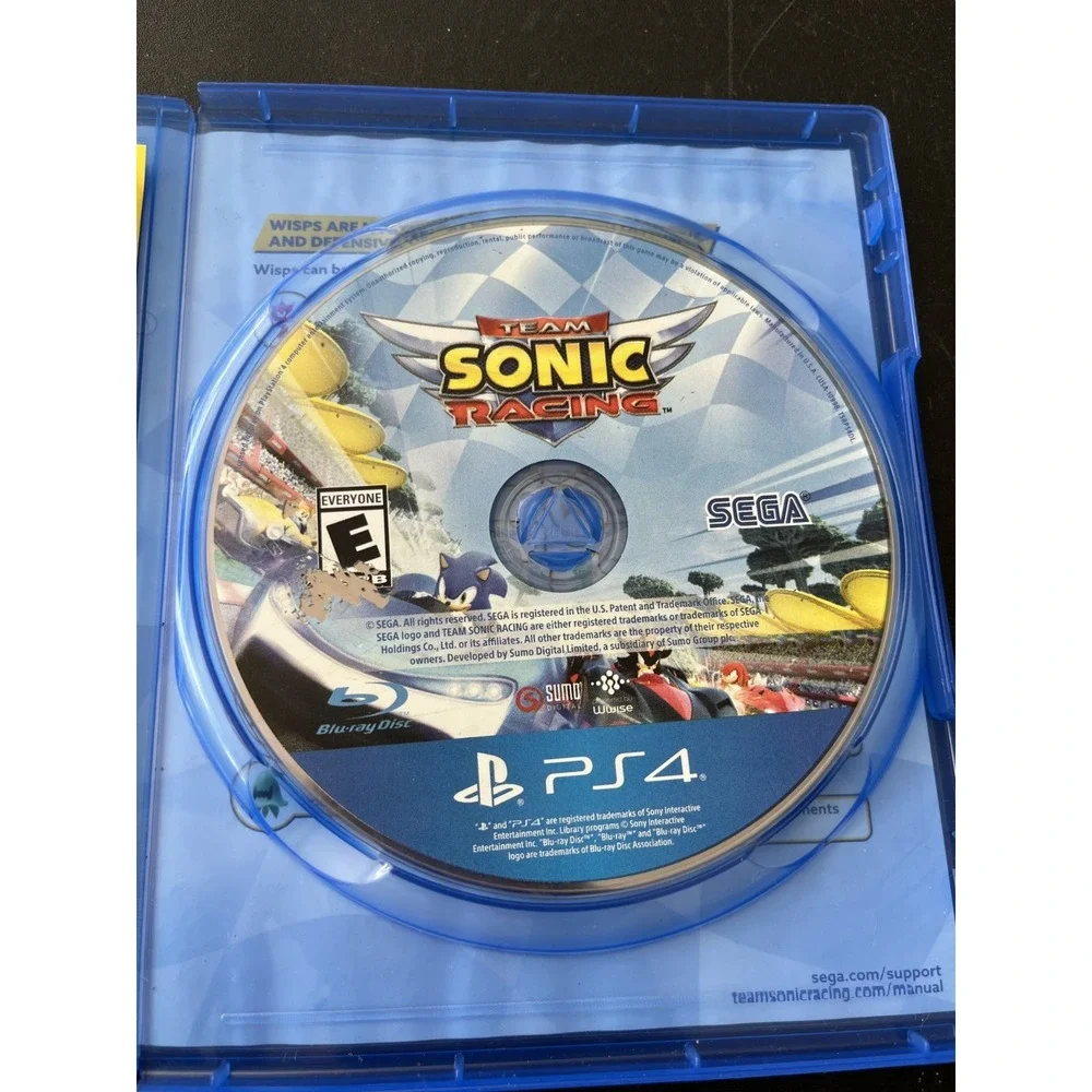 Team Sonic Racing Playstation 4 SEGA Action Game Tails Knuckles Shadow Rated E